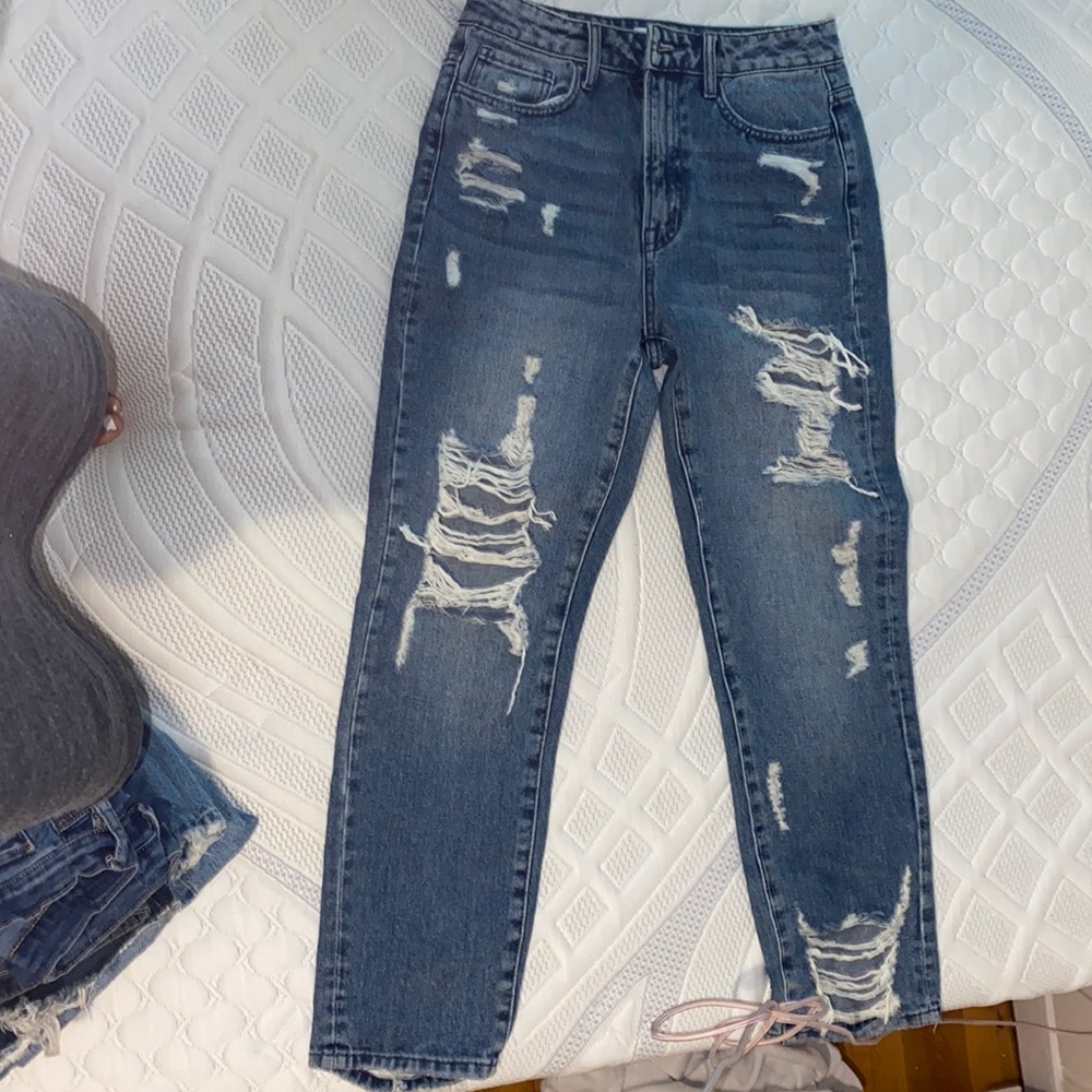 Flying monkey ripped jeans